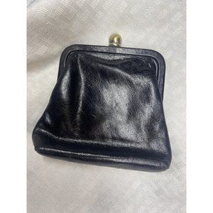 HOBO~Libby Crossbody Bag~Small Black kiss closure Vintage